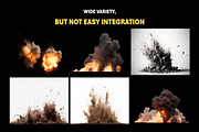 140+ Explosions Overlays Effects, an Object Graphic by Mikel Blazgad (Thumbnail 3 of 8)