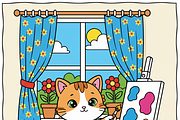 Calm Days Coloring Book Pages, an Illustration by one-touch (Thumbnail 10 of 17)