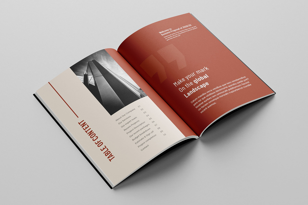 Business Proposal Template, Brochure, a Brochure Template by Niofix (Photo 2 of 6)
