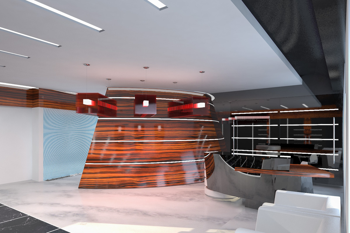 Hall Lobby Interior, an Architecture 3D Model by 3DNUTS (Photo 4 of 11)
