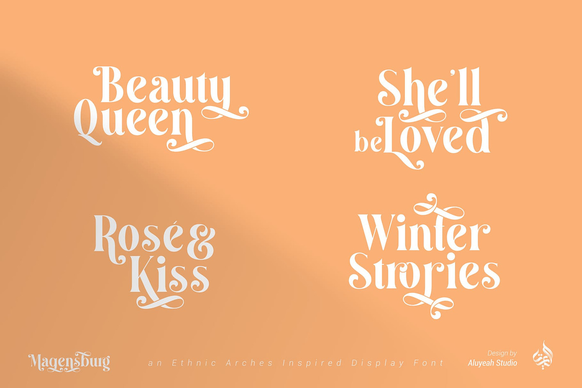 Magensburg | Modern Display Font, a Font by Aluyeah Studio (Photo 10 of 17)