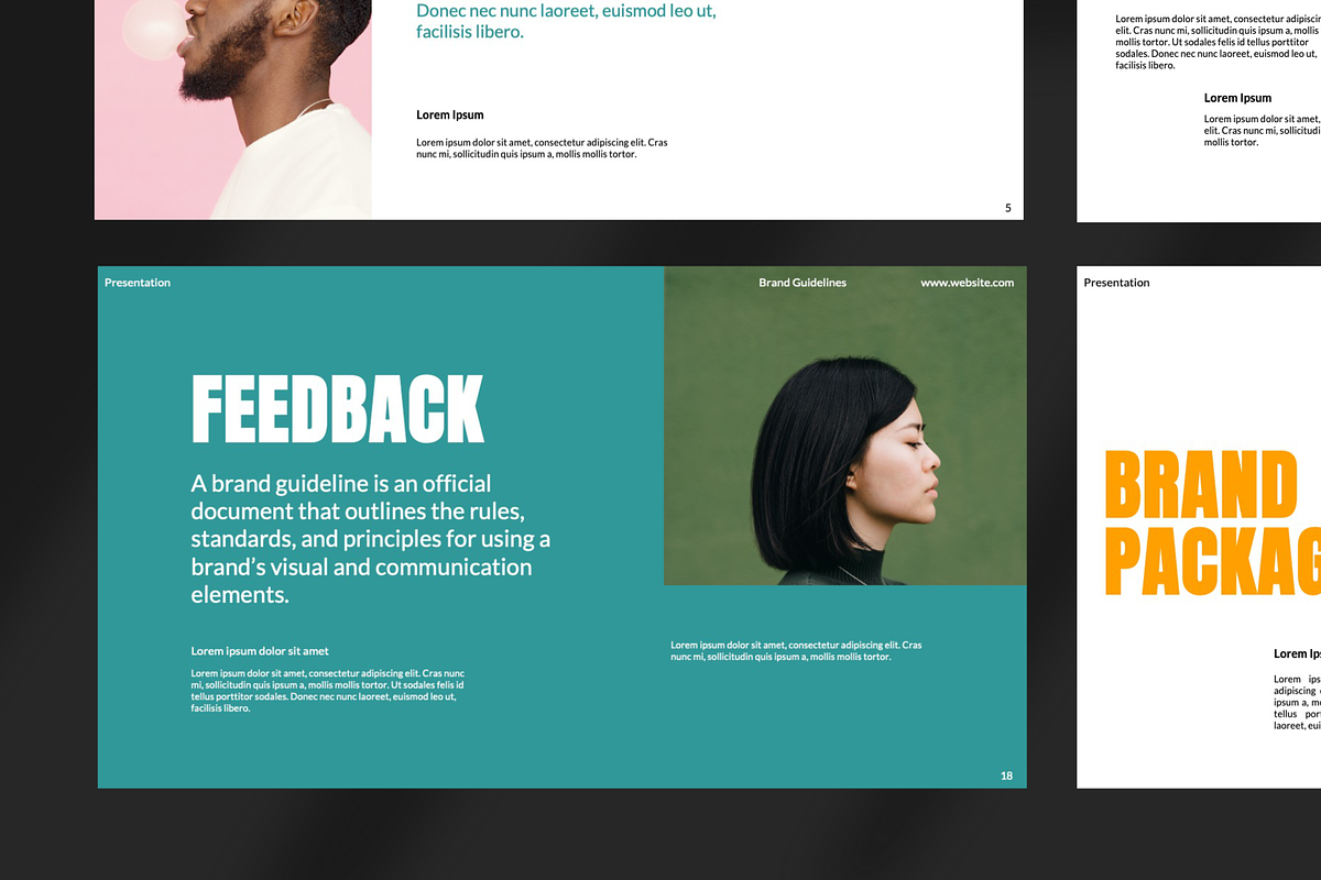 Memphis Brand Guidelines PPT Figma, a Presentation Template by Creative Glide (Photo 9 of 10)