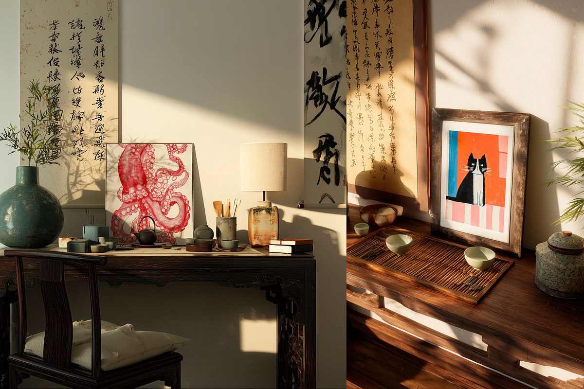 CHINA MOOD | Frame mockup set, a Household Mockup by SCHÉRI (Photo 10 of 13)