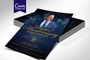 Pastor Anniversary Banquet Flyer, a Flyer Template by Four C Graphic (Thumbnail 1 of 10)