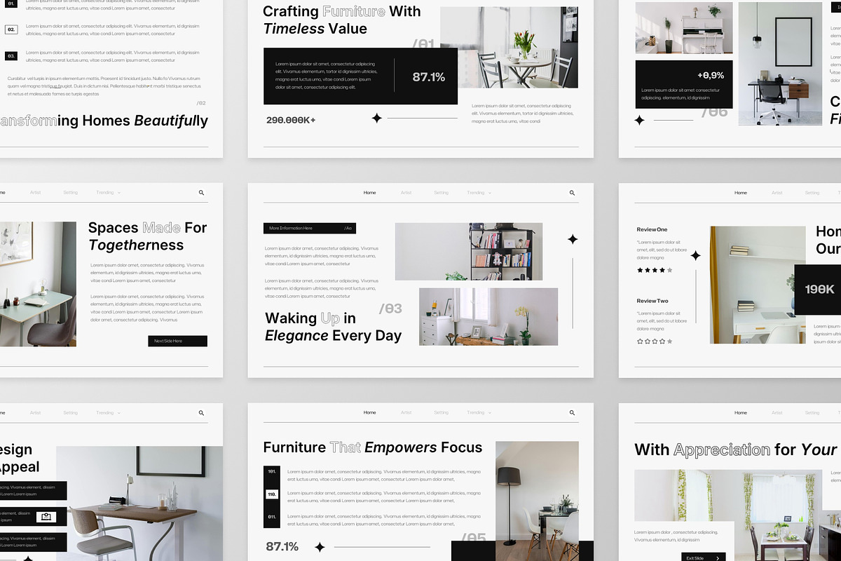 Minimalist Furniture PowerPoint, a Presentation Template by MtvtdArt (Photo 4 of 6)