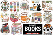 Reading Books Sublimation Bundle PNG, an Illustration by CreationArt (Thumbnail 1 of 16)