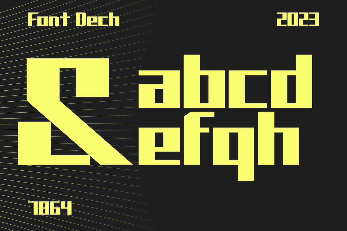 Dech Bold Display Font street, a Sans Serif Font by lekseo studio (Photo 5 of 8)