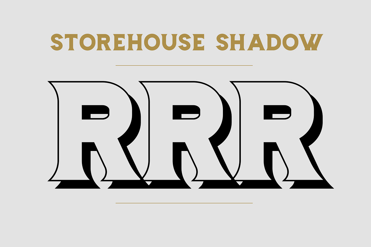 Storehouse Font + Vector shapes, a Serif Font by LeoSupply.co (Photo 11 of 18)