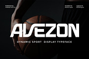 Avezon - Sport Display Font, a Font by Flawless And Co (Thumbnail 1 of 10)