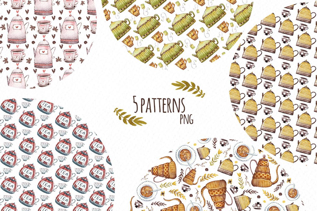 Watercolor images. Tea time, an Illustration by talloshau's illustrations (Photo 6 of 8)