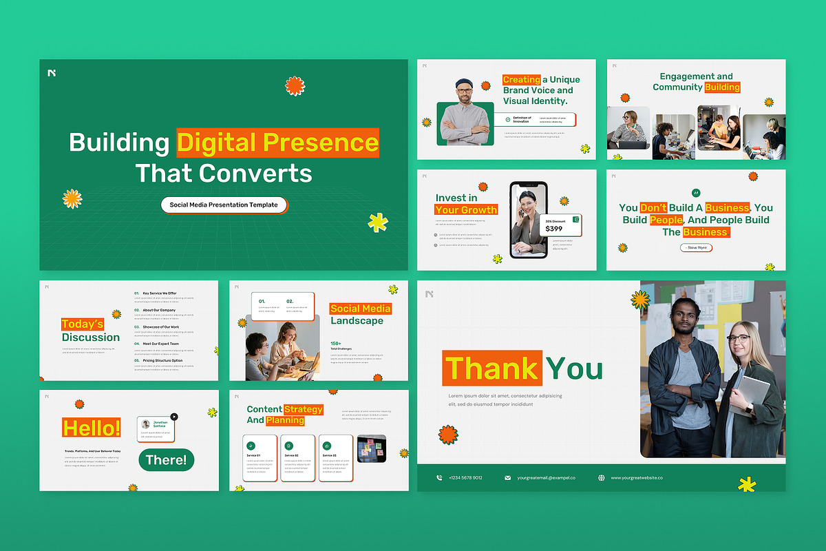 Social Media Marketing PowerPoint, a Presentation Template by Antstheme (Photo 3 of 4)
