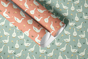 Little Geese Seamless Patterns, a Pattern Graphic by Alona Savchuk (Thumbnail 5 of 7)