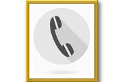 Fine Vector Telephone Receiver Flat, an Outline Icon by FineArtStudio (Thumbnail 2 of 3)