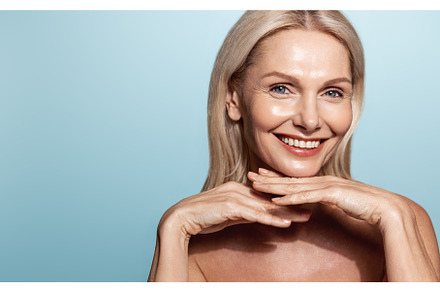 Smiling middle aged woman, 50 years
