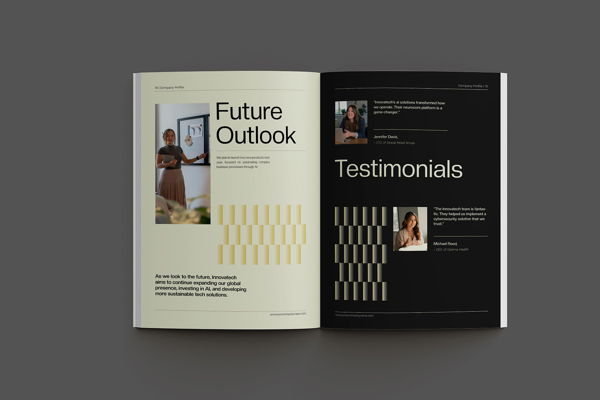 Black Beige Company Profile, a Brochure Template by Neermana (Photo 8 of 11)
