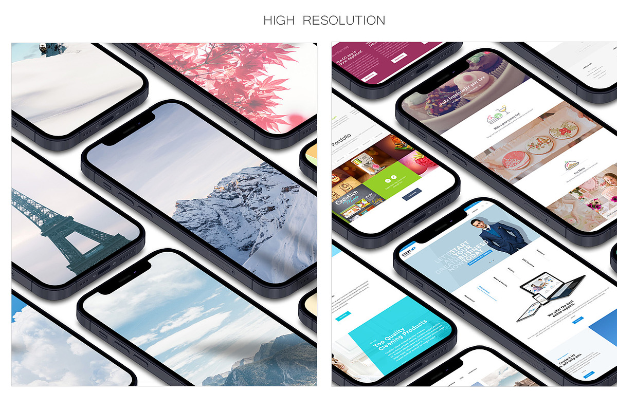 ALL 3D iPHONE MOCK-UP BUNDLE VOL-I4, an iPhone Mockup by Graphicsworld125 (Photo 8 of 20)