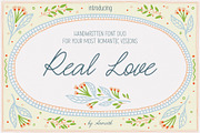 Real Love Wedding Font Duo, a Handwritten Font by AnMark (Thumbnail 1 of 13)