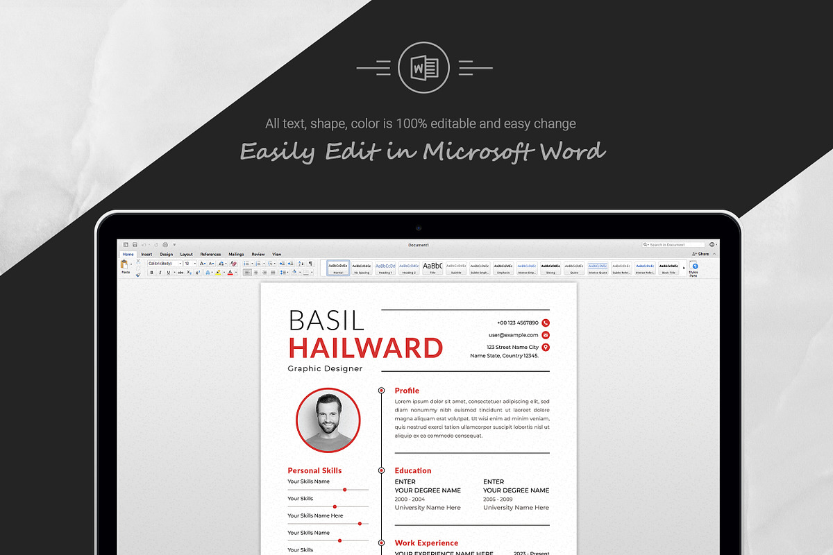 Marketing Resume for Job Hunting preview 5