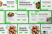 Green Business Proposal Google Slide, a Presentation Template by graphicook (Thumbnail 1 of 4)