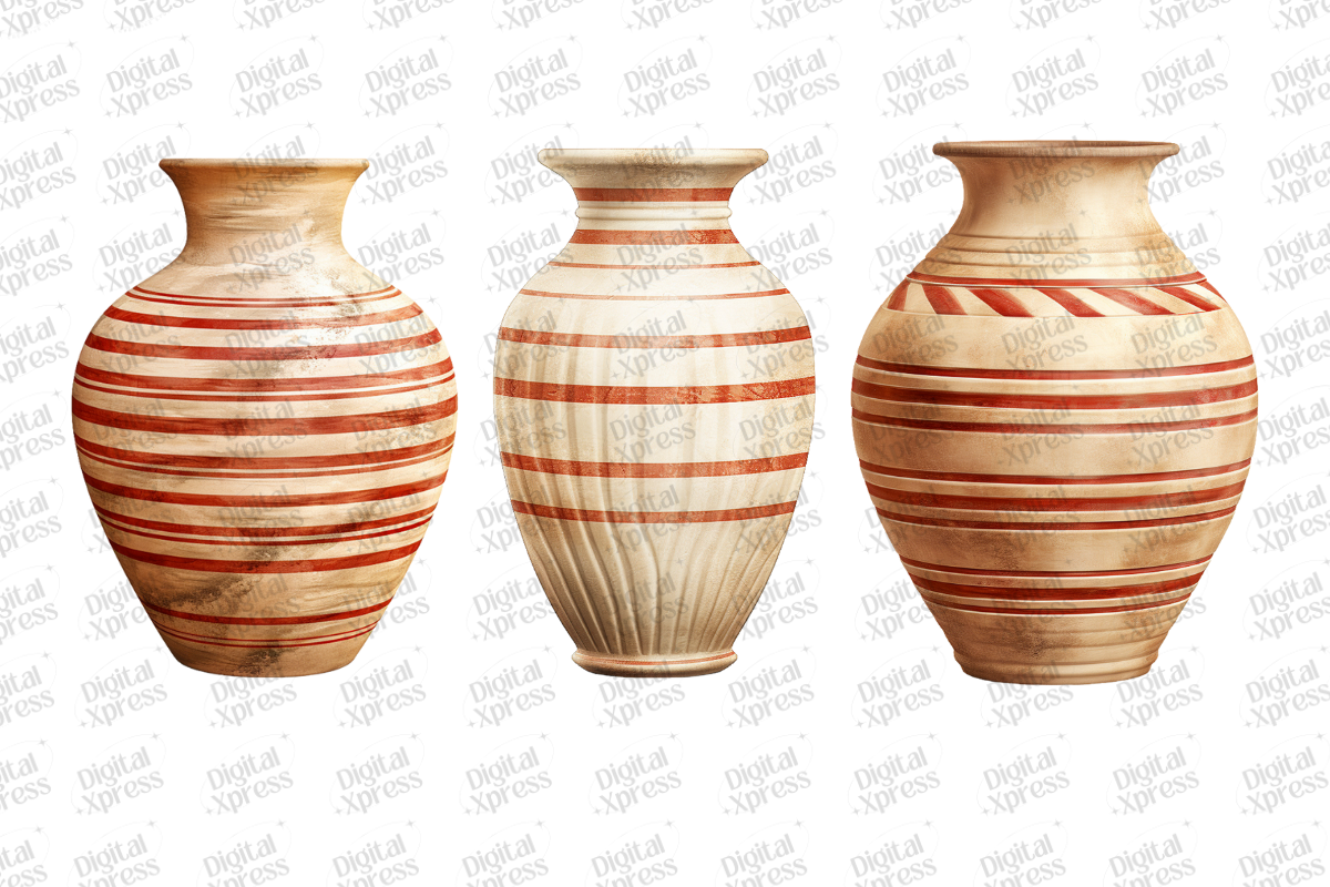 Pottery Vase Clipart, an Object Illustration by Digital Xpress (Photo 2 of 3)