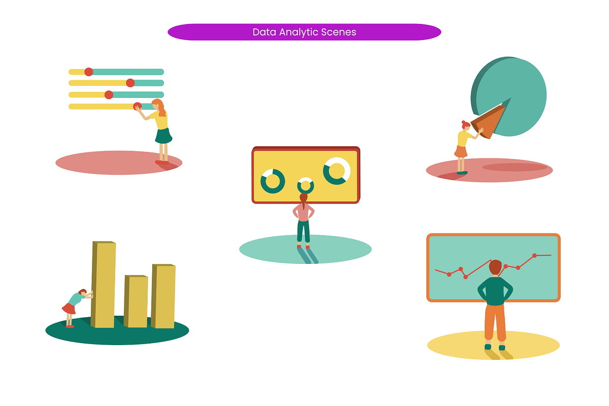 Data Analytic Scenes, a Finance Illustration by Creathub Studio (Photo 3 of 3)