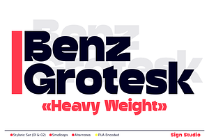 Benz Grotesk - Heavy Sans