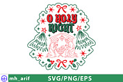 O Holy Night SVG Christmas Nativity, a Graphic by mh_arif (Thumbnail 2 of 4)