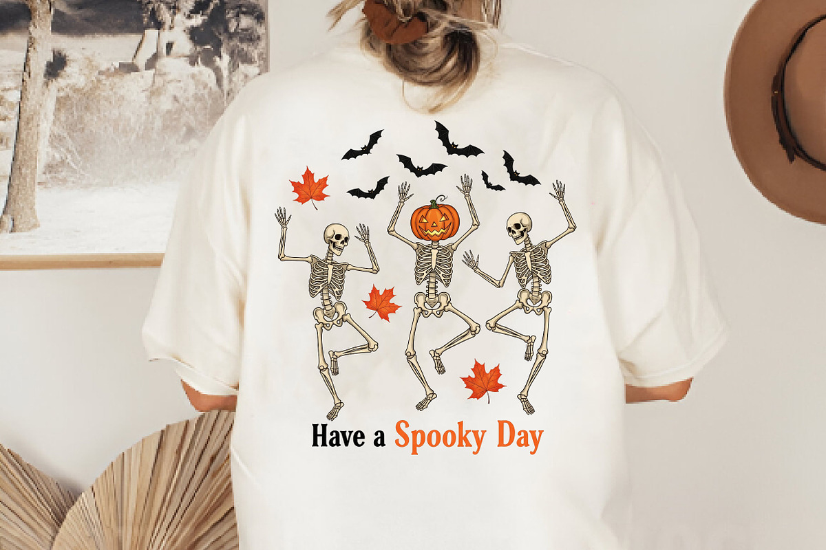 Skeleton Dance Halloween Sublimation, an Illustration by CreationArt (Photo 3 of 4)
