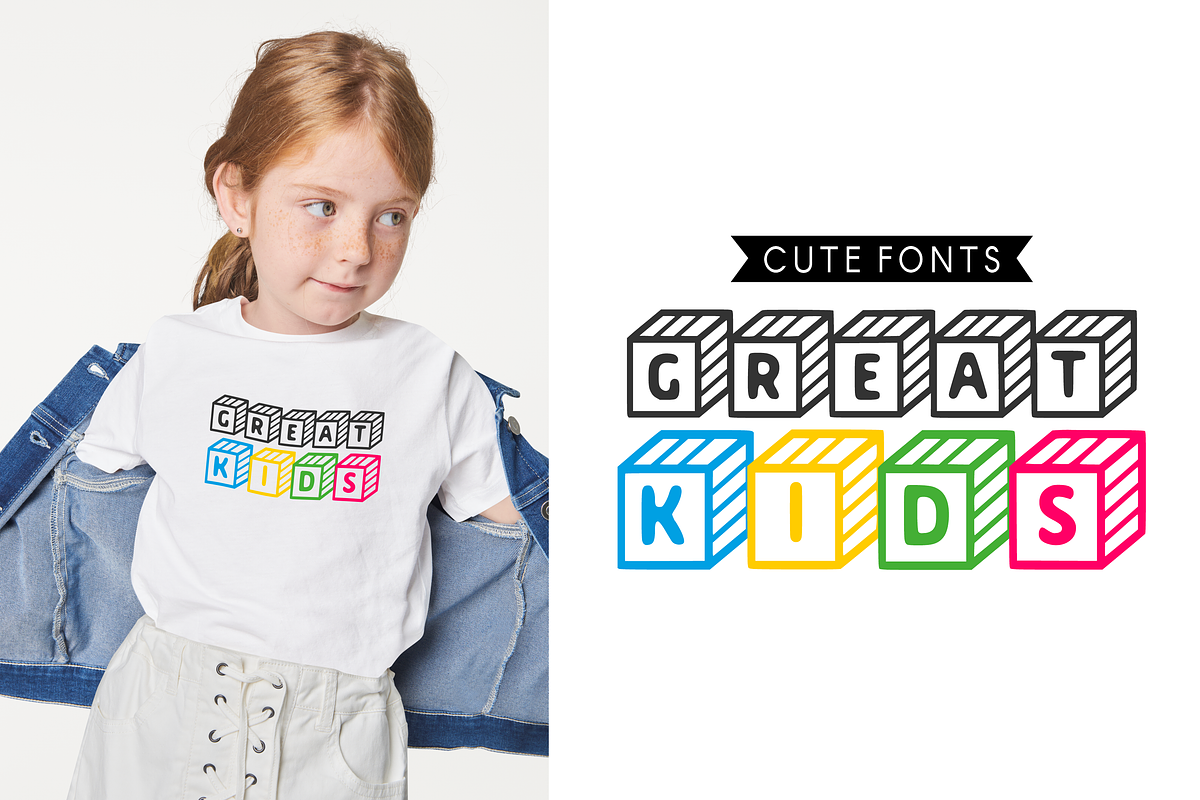 Box Style - Kids Font Types, a Font by KiddoGlyphs Studio (Photo 3 of 4)