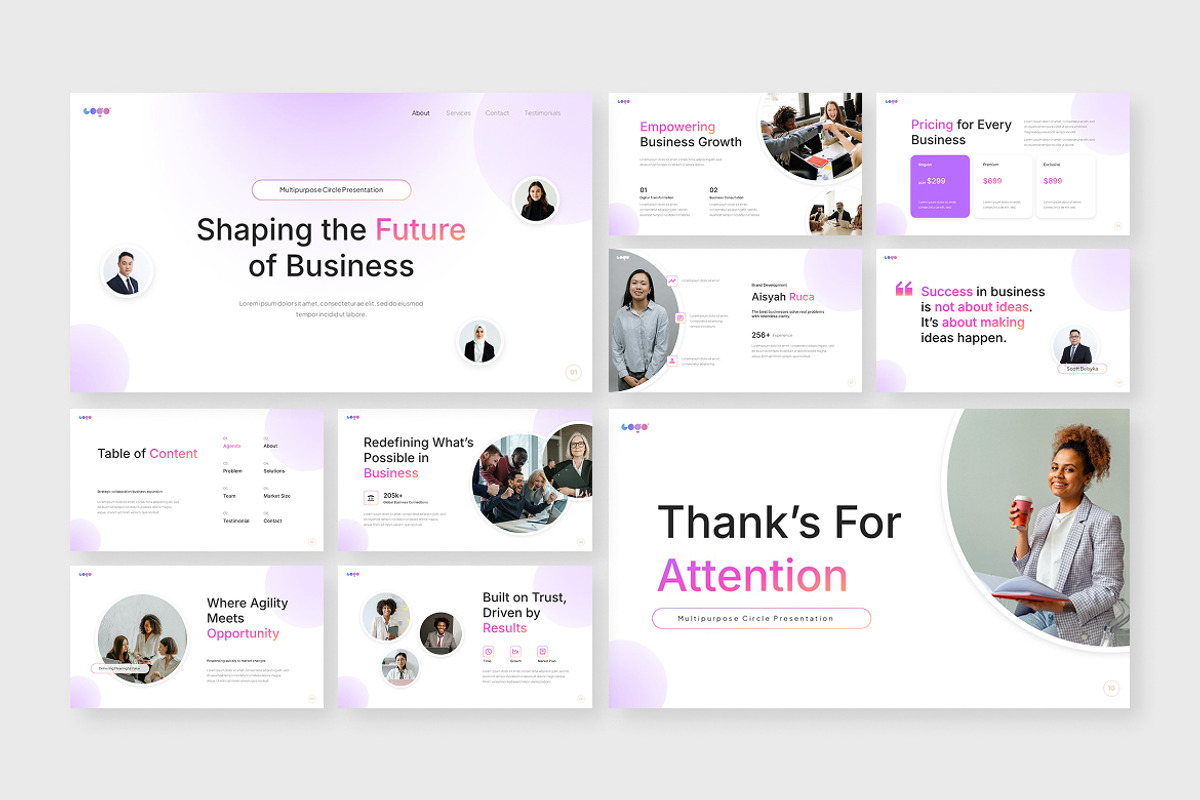 Multipurpose Circle PowerPoint, a Presentation Template by Antstheme (Photo 2 of 2)