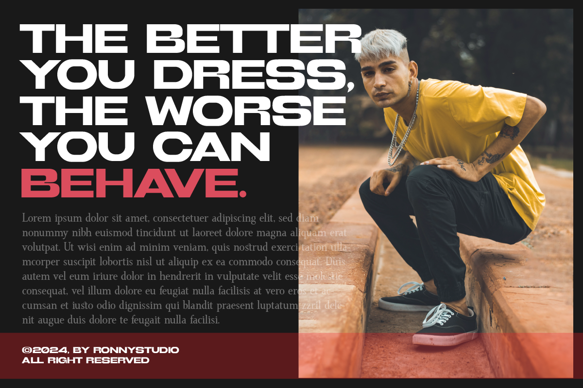 Bigerside Modern Expanded Sans Serif, a Sans Serif Font by Ronny Studio (Photo 2 of 9)