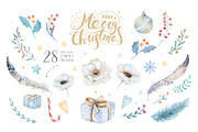 Watercolor Christmas deer, an Animal Illustration by Peace ART (Thumbnail 7 of 11)
