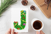 Christmas Fir Tree Vector Alphabet, an Object Graphic by Chuhastock (Thumbnail 2 of 12)