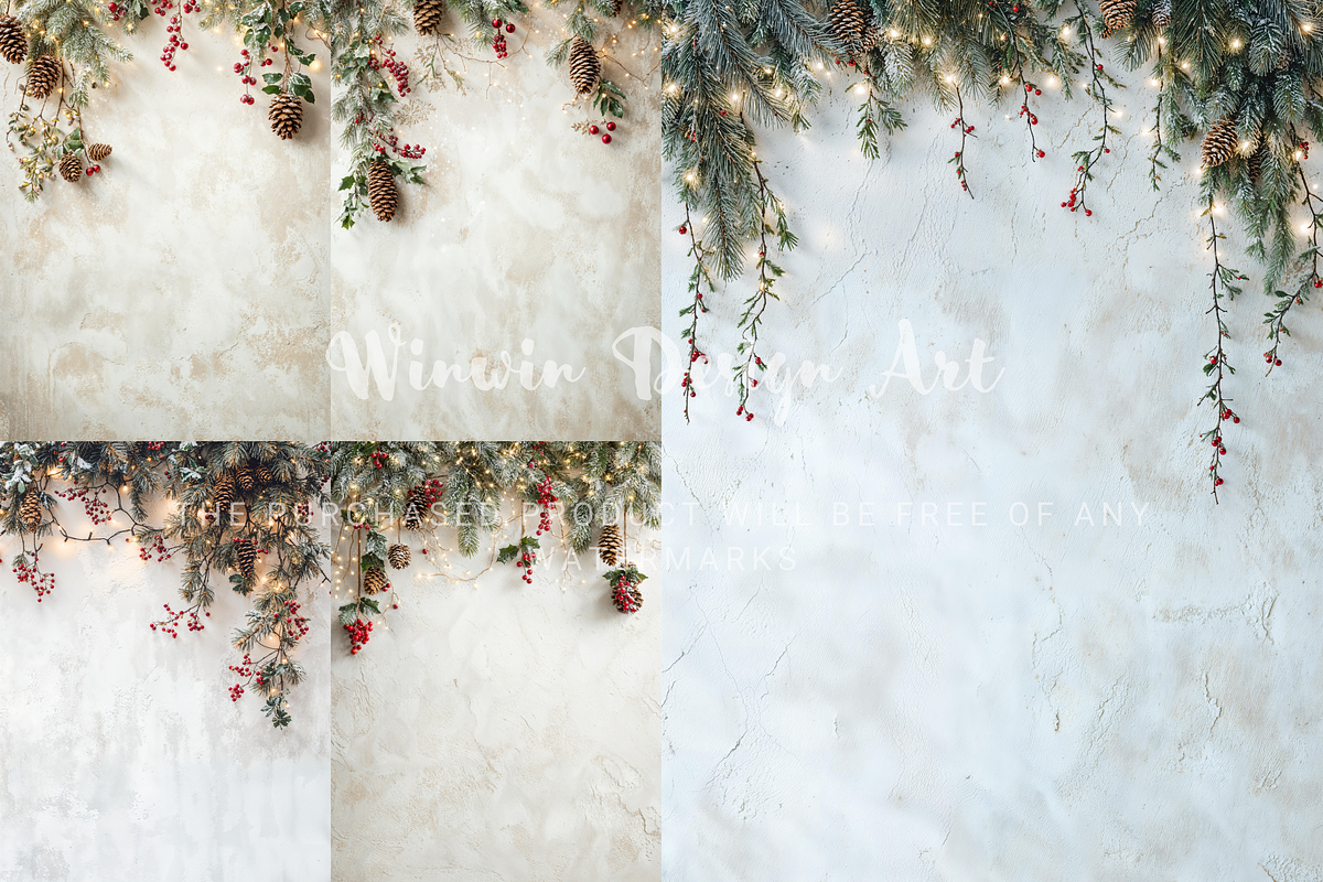Christmas Concrete Wall Background, a Background Photo by Winwin Design Art (Photo 3 of 7)