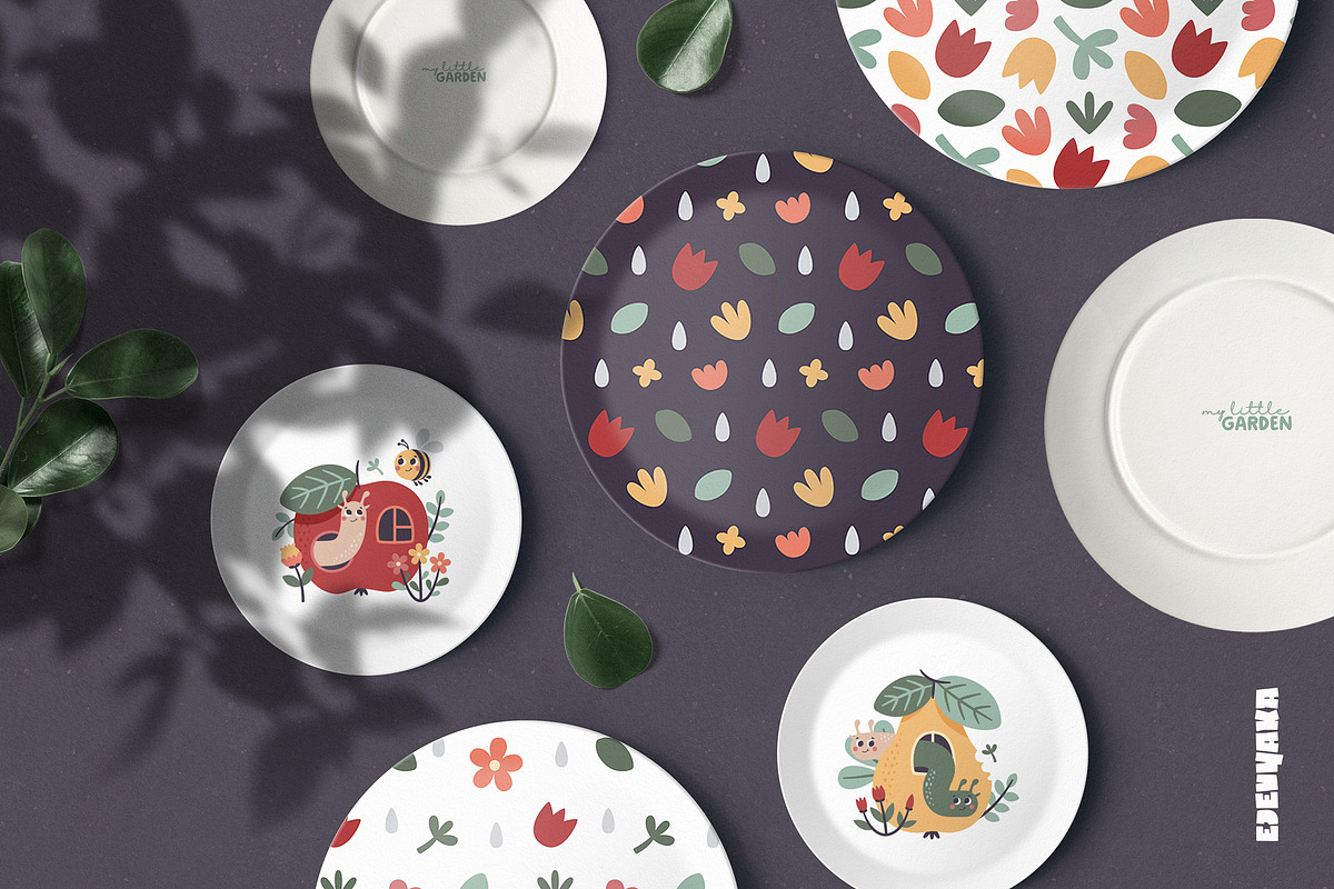 Cute Garden Clipart & Patterns, an Animal Illustration by Ejevyaka (Photo 12 of 13)