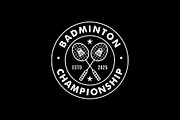 Badminton Sport Emblem Badge Logo, a Branding & Logo Template by Buqancreative (Thumbnail 4 of 4)