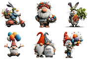 Whimsical Easter Gnome Clipart, an Illustration by Sublimation Artist (Thumbnail 4 of 7)
