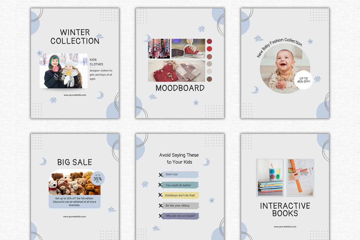 Kids Shop Canva Templates, a Social Media Template by Talipic Designs (Photo 3 of 5)