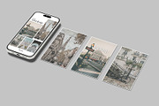 Instagram Stories Mockup, an iPhone Mockup by Graphiculon (Thumbnail 7 of 11)