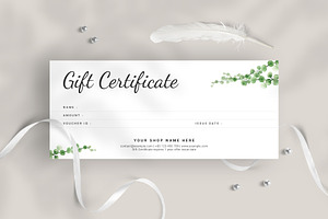 Gift Certificate, a Card Template by Amit Debnath