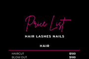 Price List Flyer, Canva Template, a Social Media Template by Cherry Paper Co (Thumbnail 3 of 3)