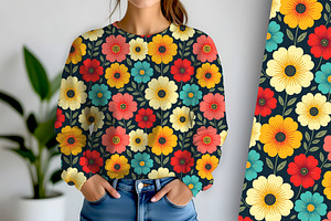 Background Fall Floral, a Decorative Illustration by Sharon Schwalbe