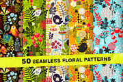 Big set of floral patterns, a Pattern Graphic by eka panova (Thumbnail 1 of 3)