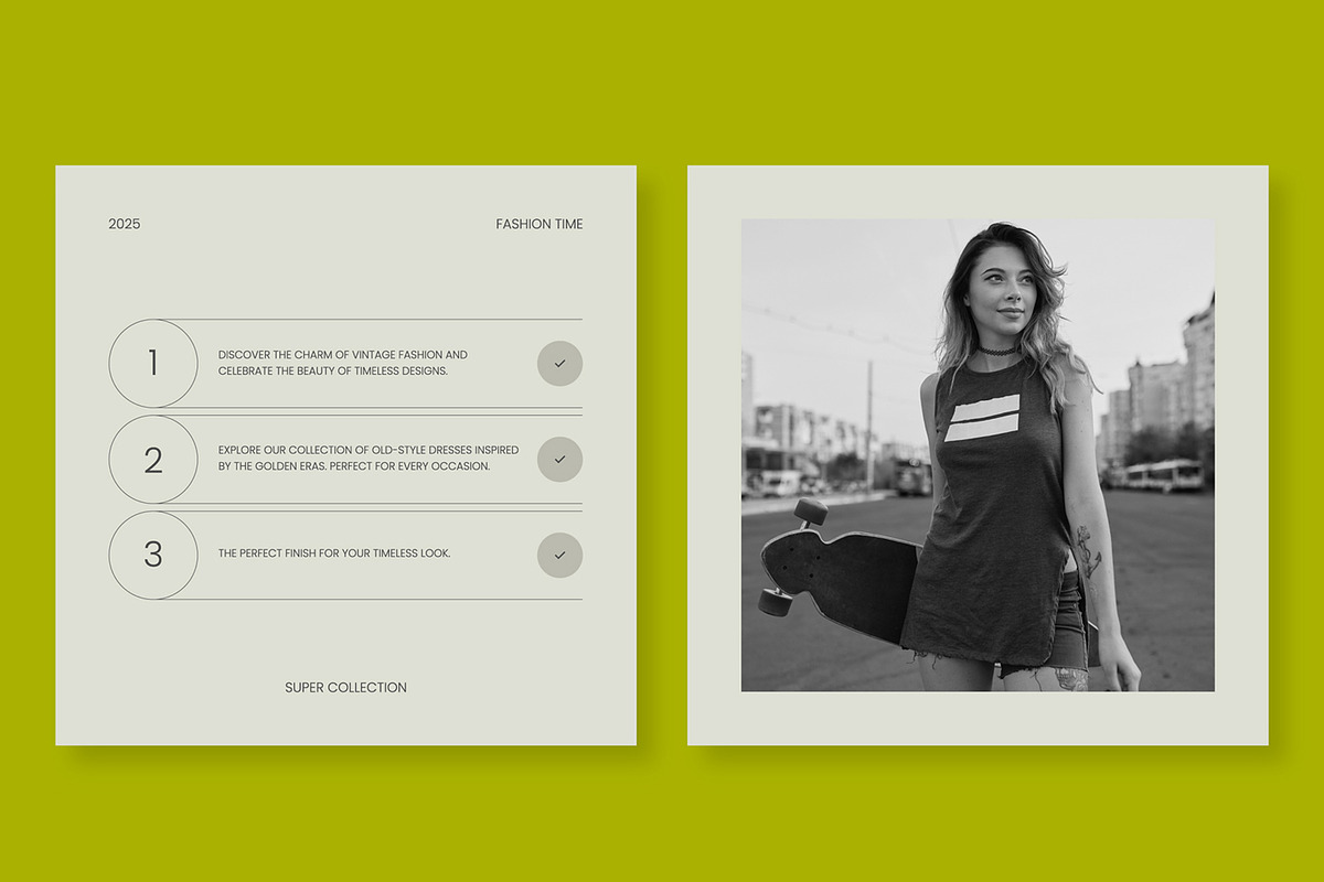 Fashion Social Media Post Design, an UI Kit Template by ContestDesign (Photo 2 of 7)