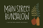 Main Street Bungalow Font, a Sans Serif Font by Denise Chandler (Thumbnail 1 of 7)