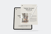 Portrait Tablet Screen Mockup, an iPad Mockup by Rizky Audymas (Thumbnail 2 of 8)
