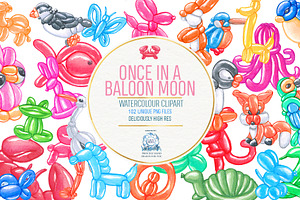 Balloon Animals Watercolor Bundle102