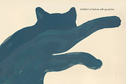 Cats, printable illustrations, an Animal Illustration by MixedArt (Thumbnail 8 of 12)