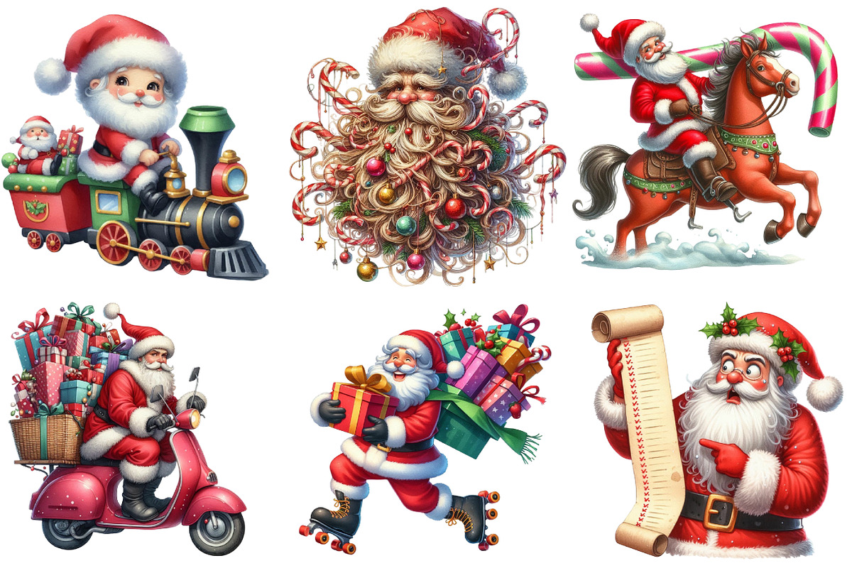 Funny Santa Claus Christmas Sublimat, an Illustration by DreamArtGraphic (Photo 3 of 4)
