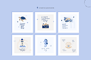 Coastal Charm | Vector Icons Set, a Decorative Illustration by Nutalin Art (Thumbnail 9 of 16)
